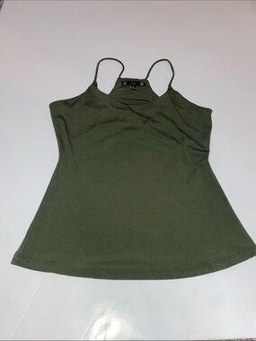 iris Olive Green Spaghetti Strap Cami